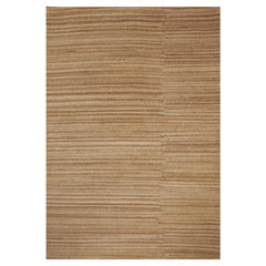 Modern Rug 6 x 4 ft Contemporary Art Wool handgeknüpft beige
