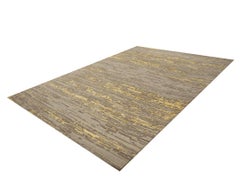 Modern Rug Contemporary Art Grey Wool hand-knotted Djoharian Collection