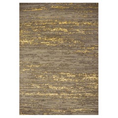 Modern Rug Contemporary Art Grey Wool hand-knotted Djoharian Collection