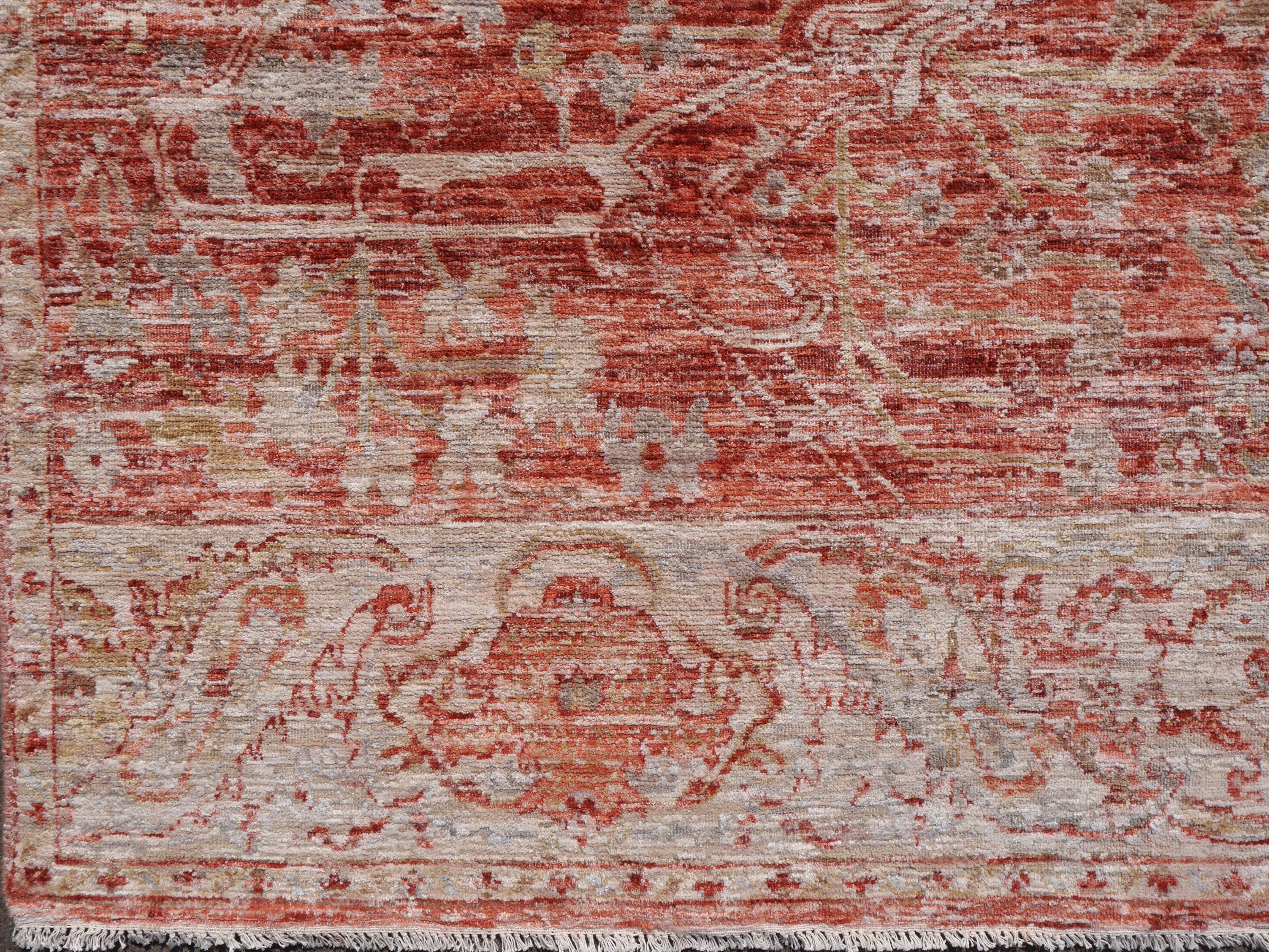 Modern Rug Hand Knotted in Style of Heriz Serapi or Antique Sultanabad 2