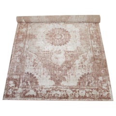 Modern Rug in Rust Natural and Cream Tones
