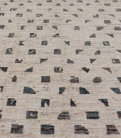 Keivan Woven Arts Modern Moroccan Rug with Minimalist Design Rug 8'2 x 9'10