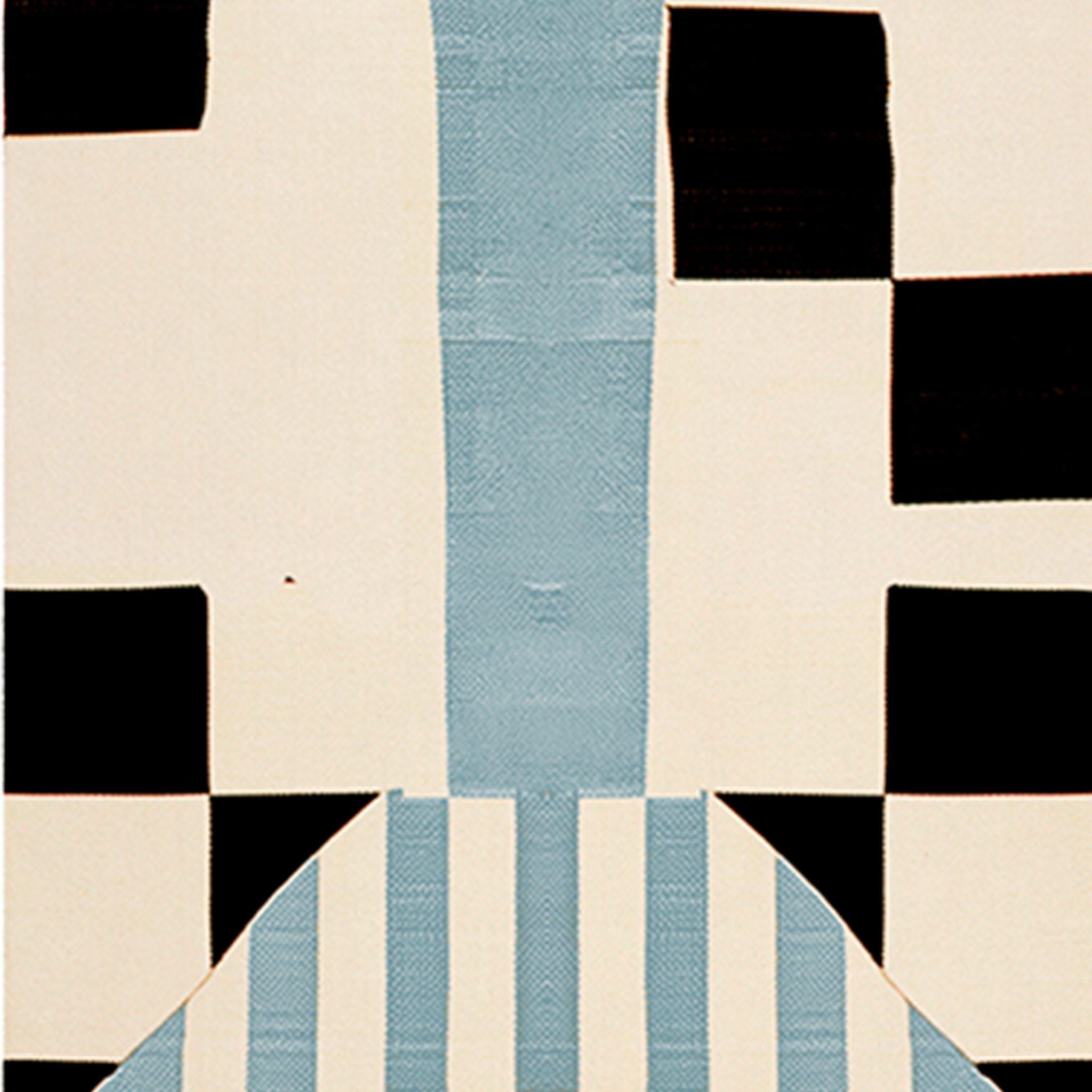 Modern Runner Rug Black & White Checkered Pattern Blue Stripes Memphis Style Insp

The Coriander Runner embodies coriander's characteristic complexity, blending spicy, herbaceous, and fresh notes that evoke images of vast fields and the sweeping