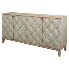 Modern Rustic Arabesque Four Door Cabinet