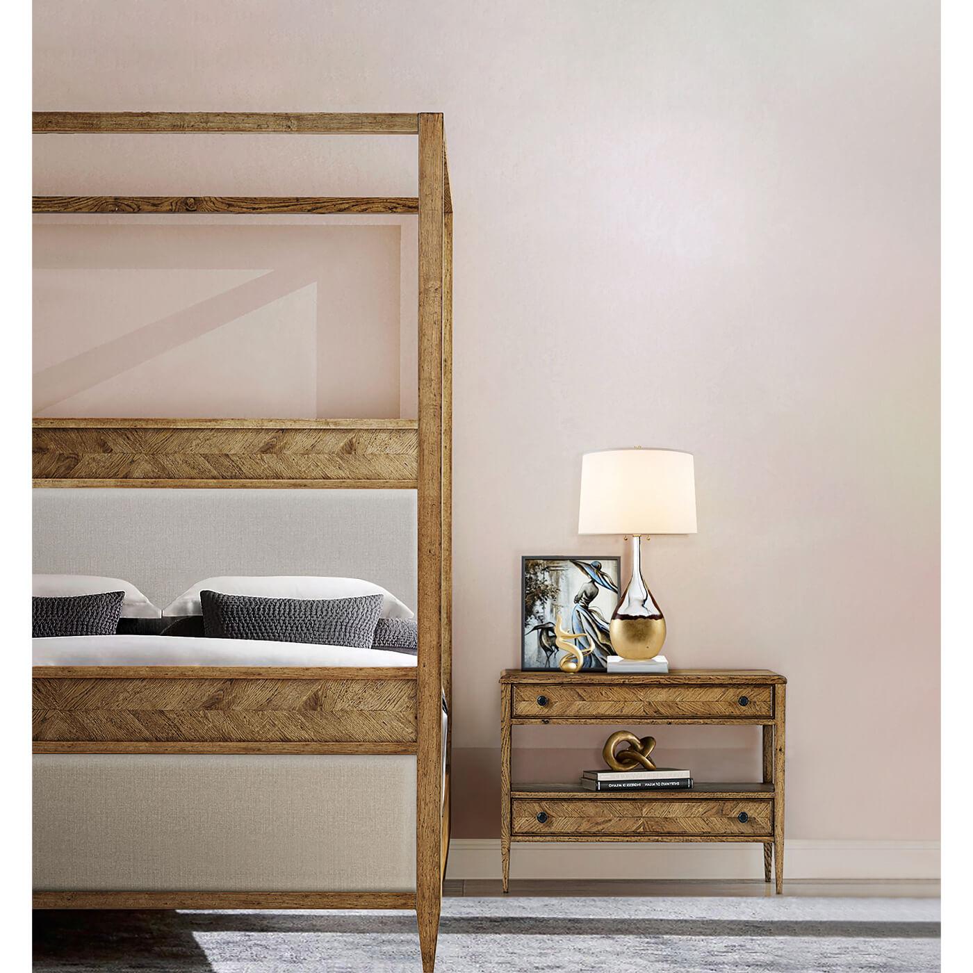 XXIe siècle et contemporain The Moderns Canopy King Bed (lit à baldaquin) en vente