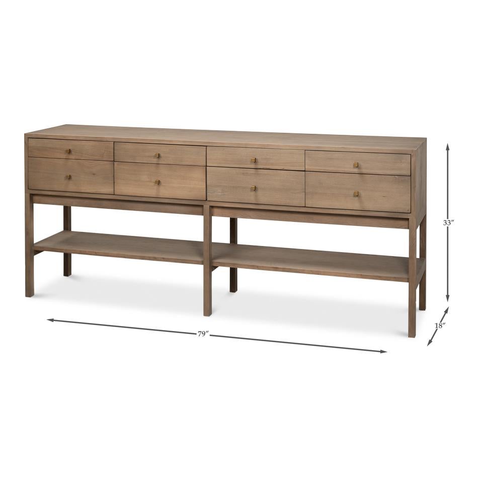 Modern Rustic Console Table For Sale 6