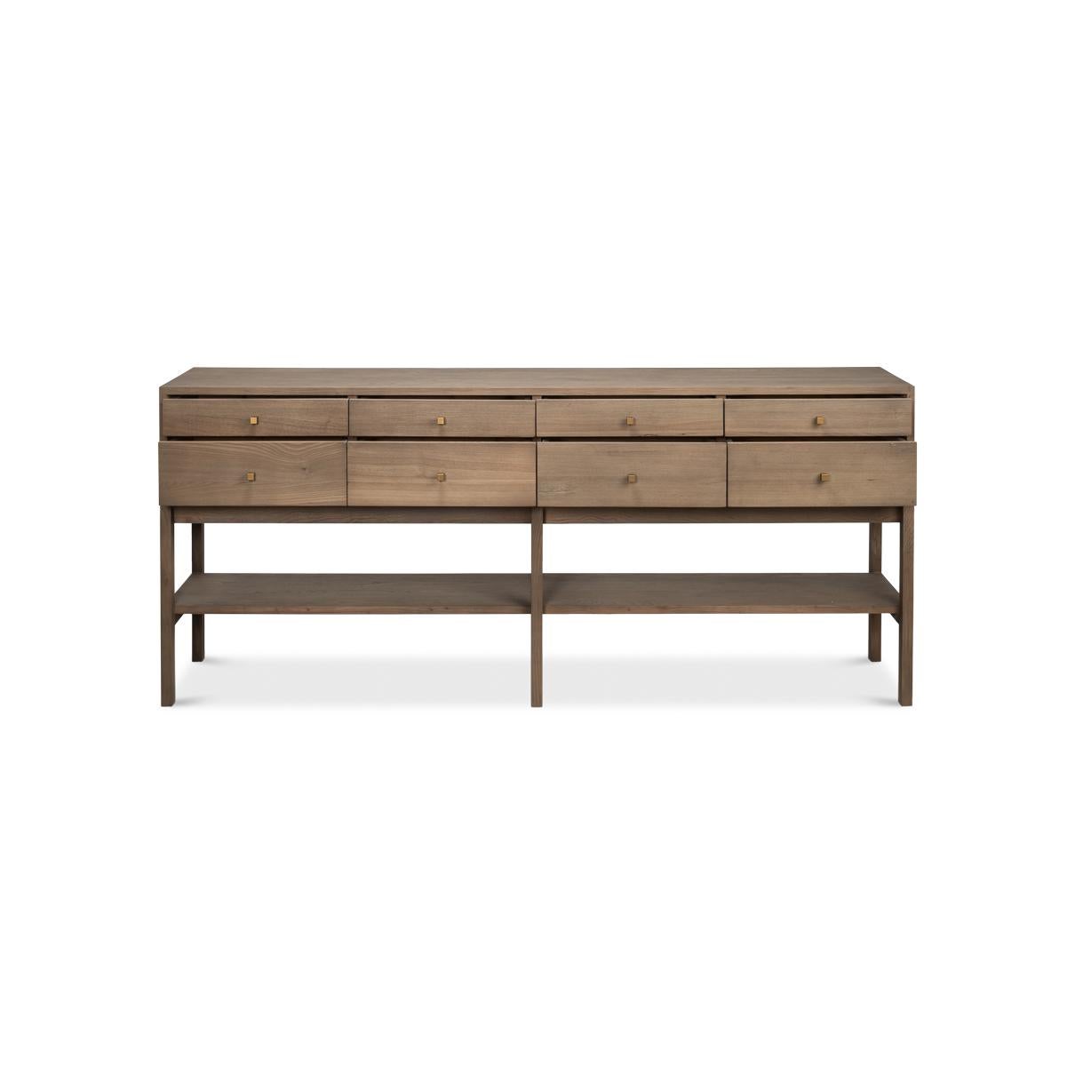 Modern Rustic Console Table In New Condition For Sale In Westwood, NJ