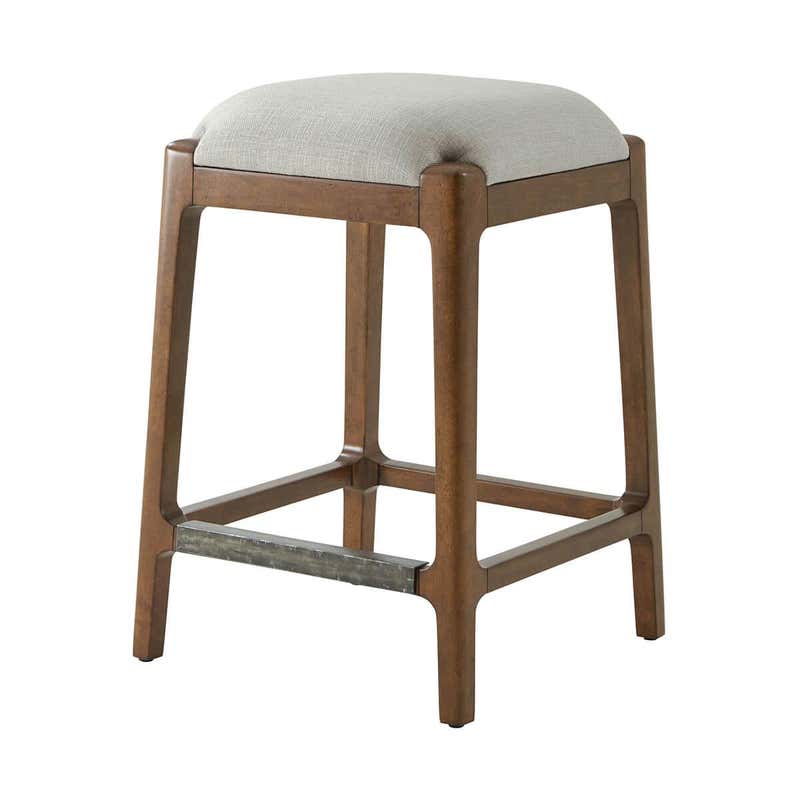 Modern Counter Stools in Walnut, Cicely Collection For Sale at 1stDibs