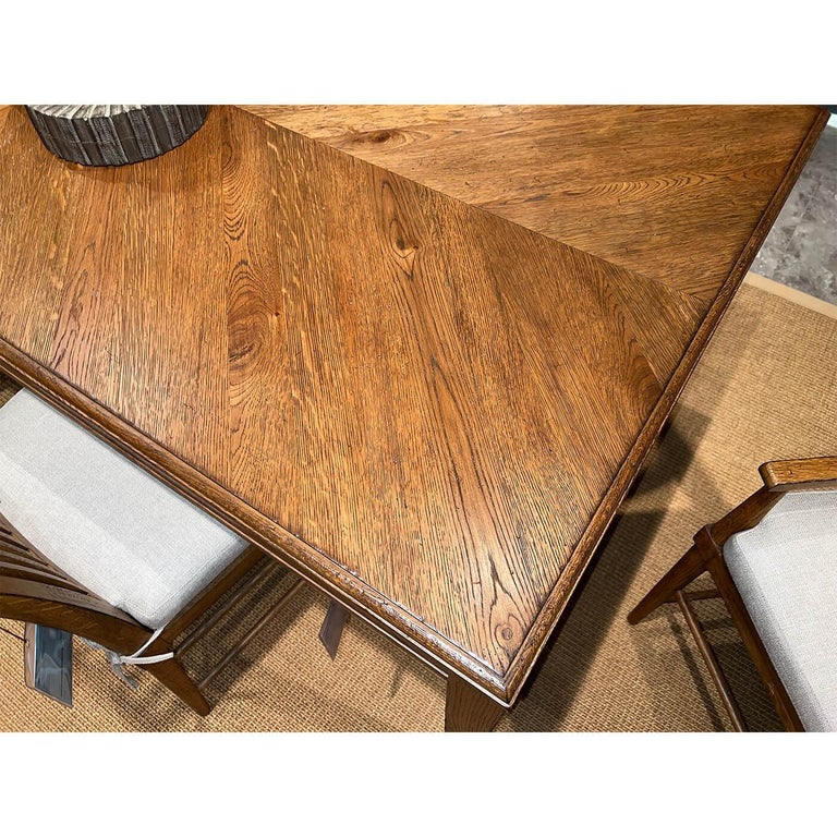 Modern Rustic Extending Dining Table For Sale at 1stDibs