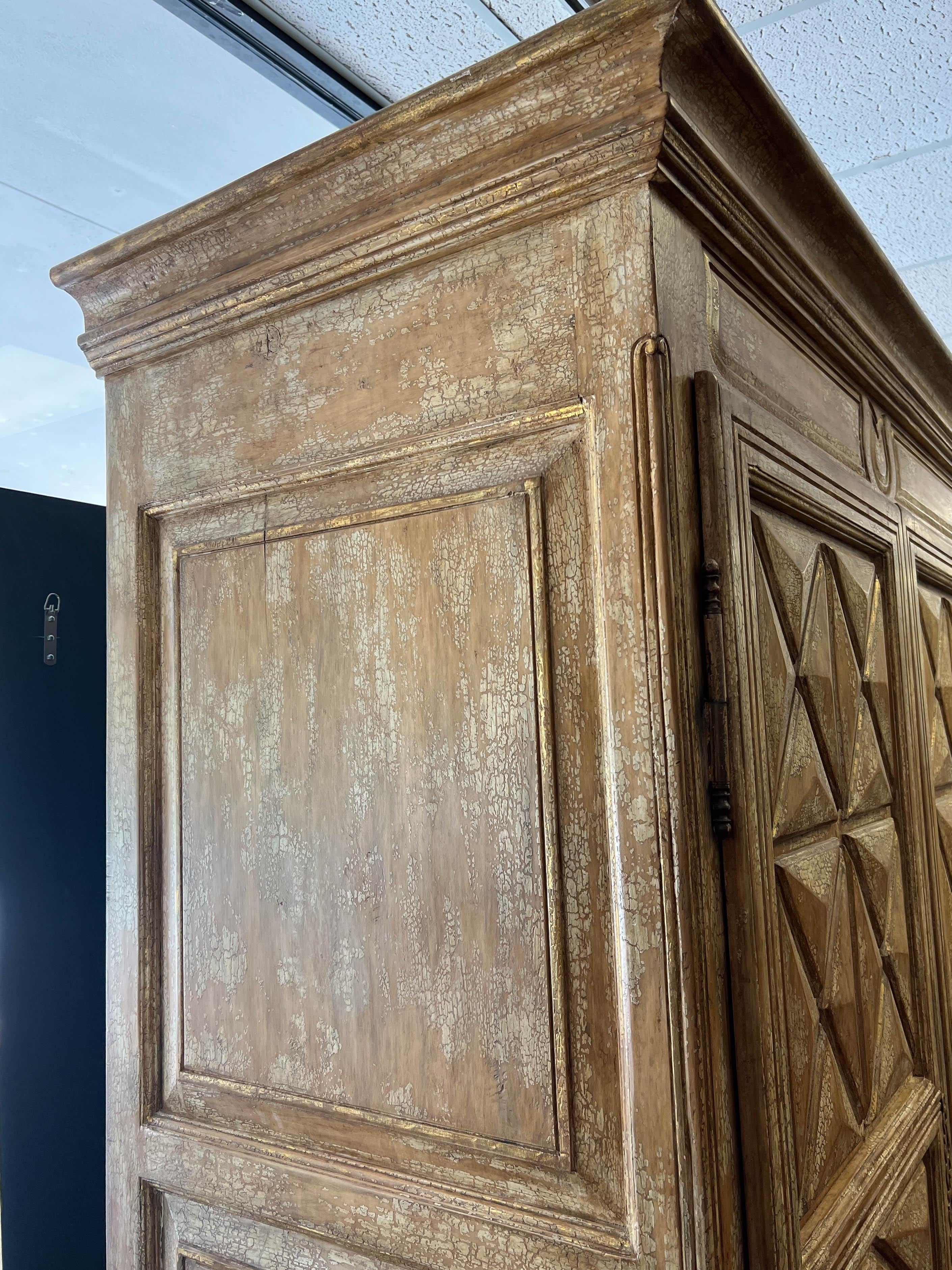 Modern Rustic Large-Scale Armoire For Sale at 1stDibs
