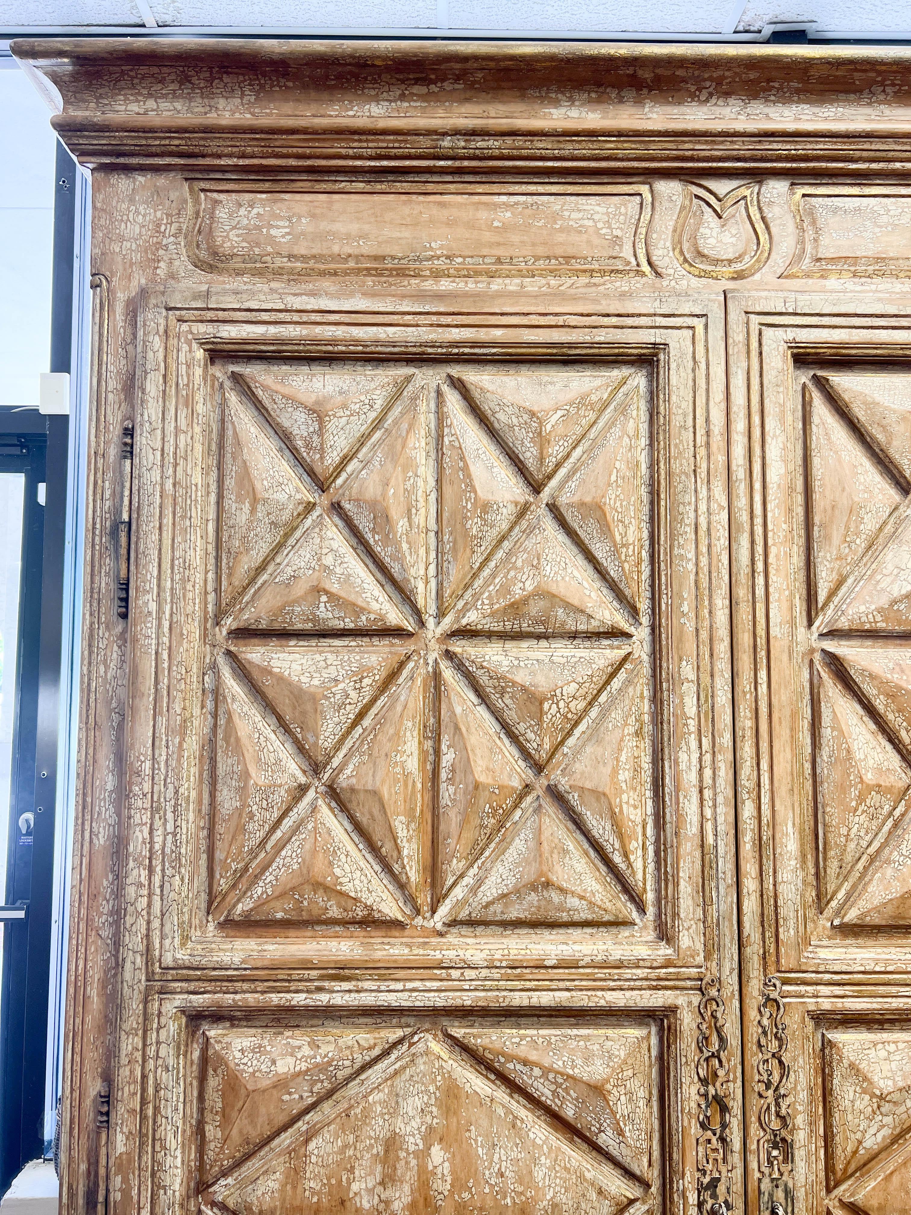 Modern Rustic Large-Scale Armoire For Sale 3