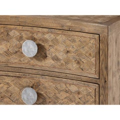 Modern Rustic Parquetry Nightstand