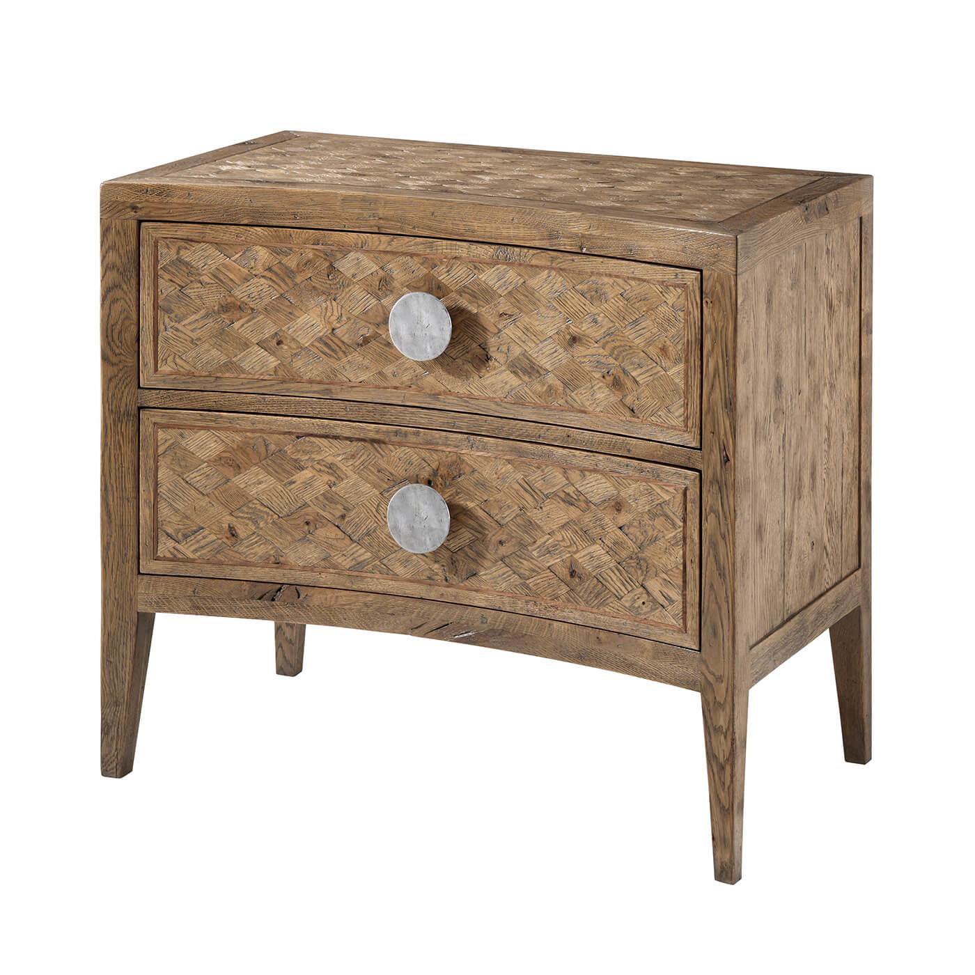 Modern Rustic Parquetry Nightstand