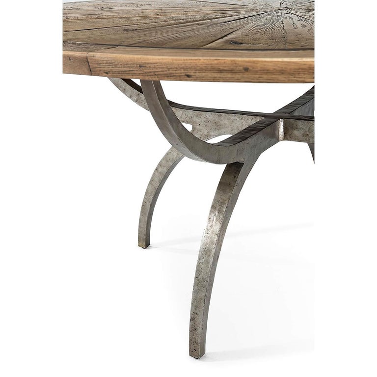 Modern Rustic Round Dining Table For Sale at 1stDibs rustic contemporary dining room tables
