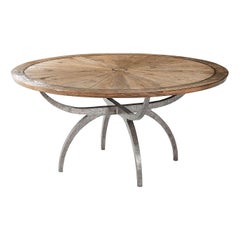 Modern Rustic Round Dining Table