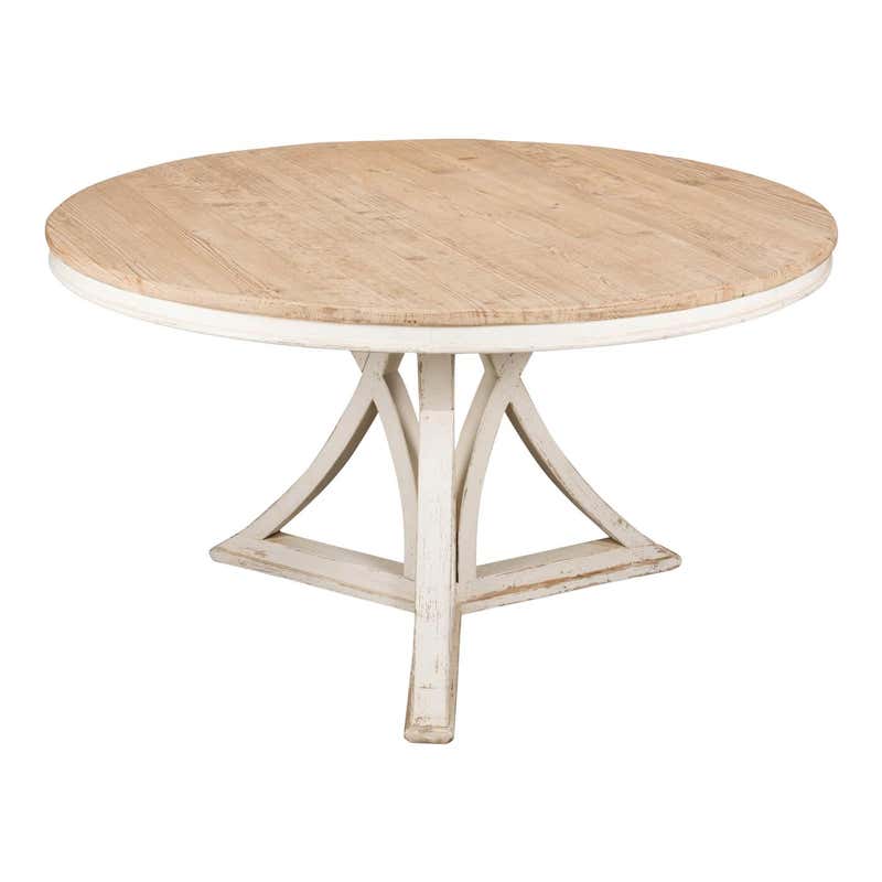 Modern Rustic Round Dining Table For Sale at 1stDibs | rustic ...