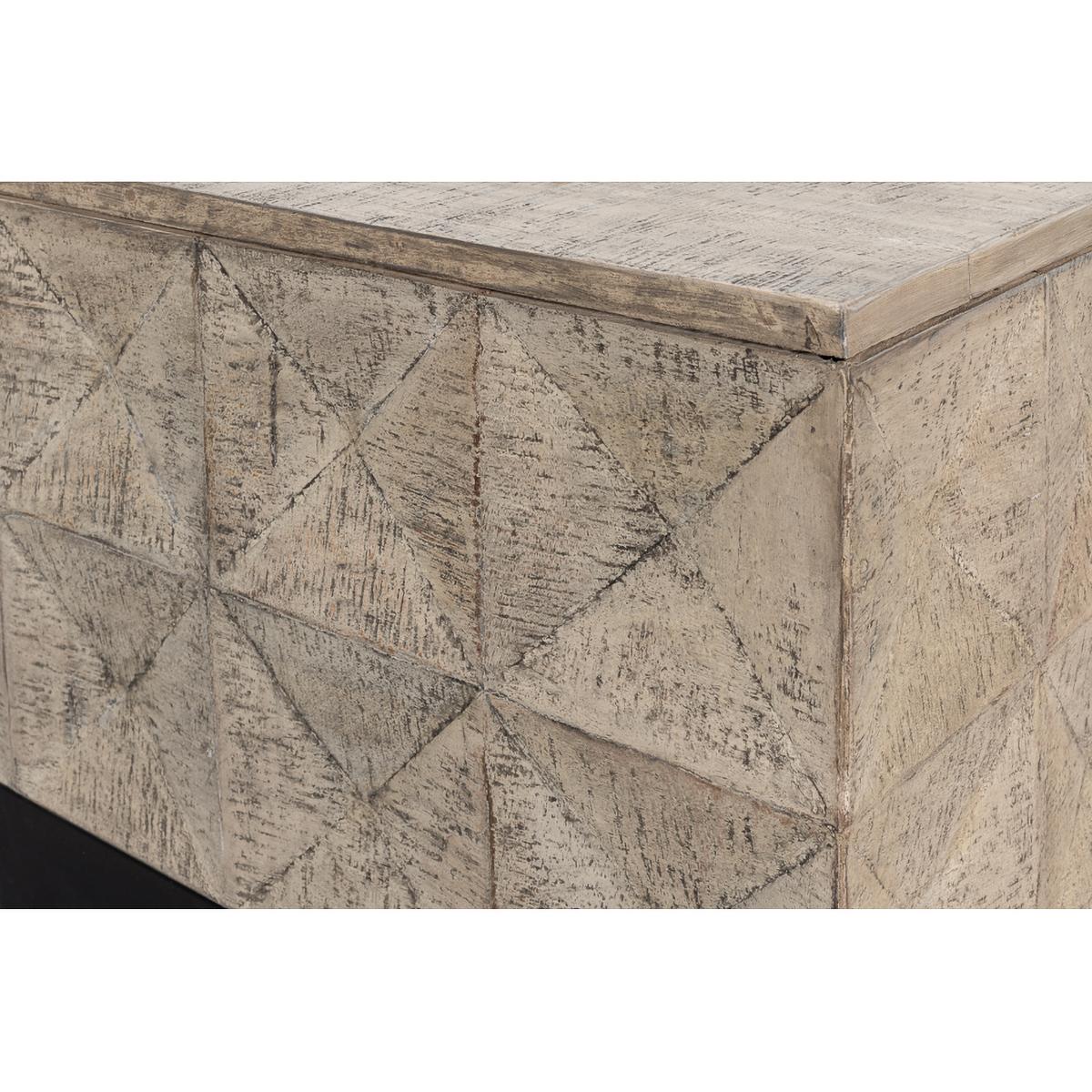 Modern Rustic Square Coffee Table For Sale 3