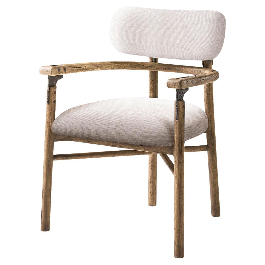 Modern Rustic Upholstered Armchair