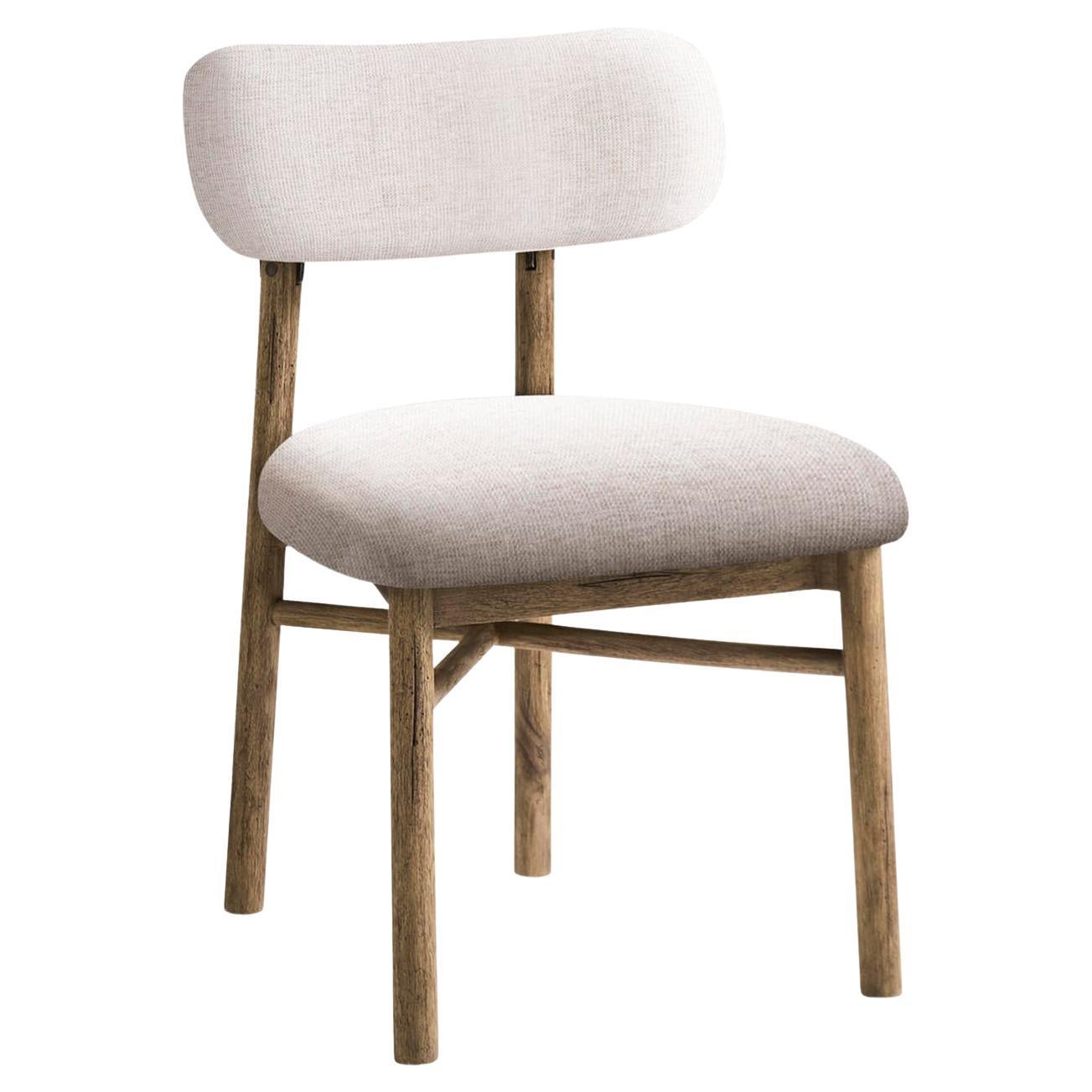 Modern Rustic Upholstered Side Chair