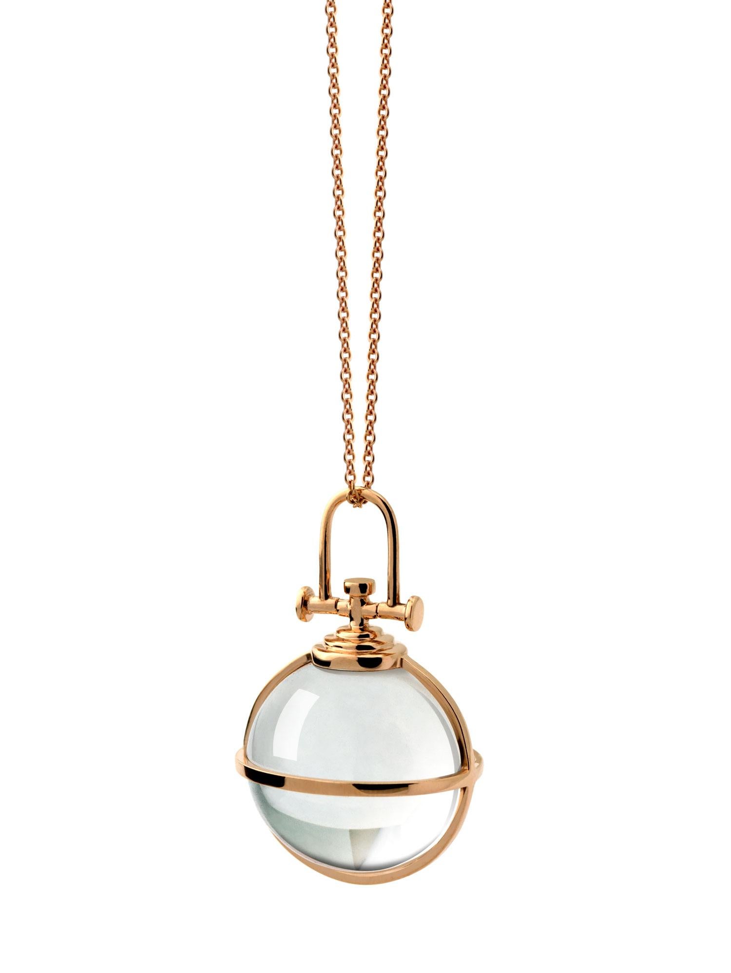 crystal orb necklace
