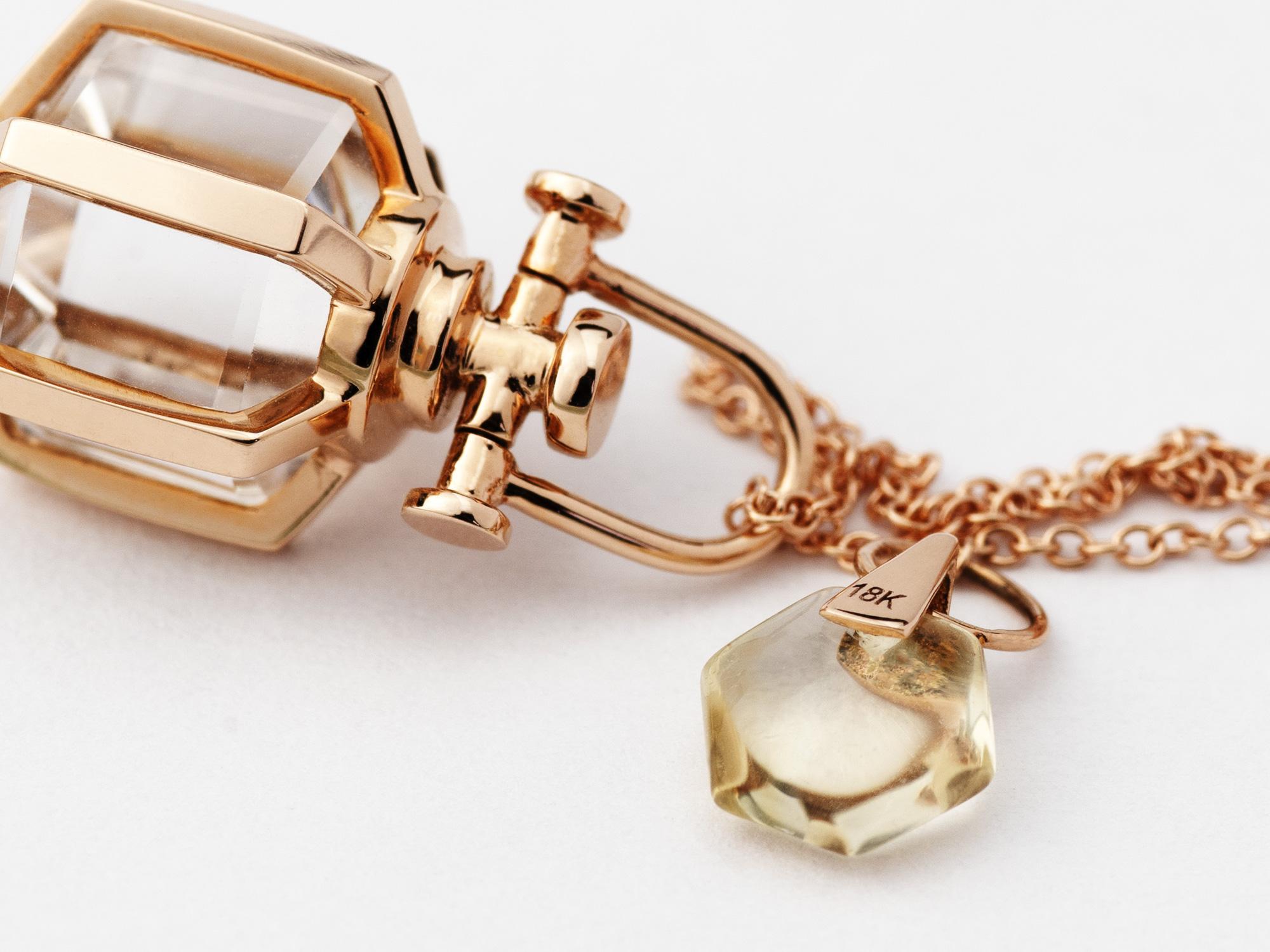 gold talisman necklace