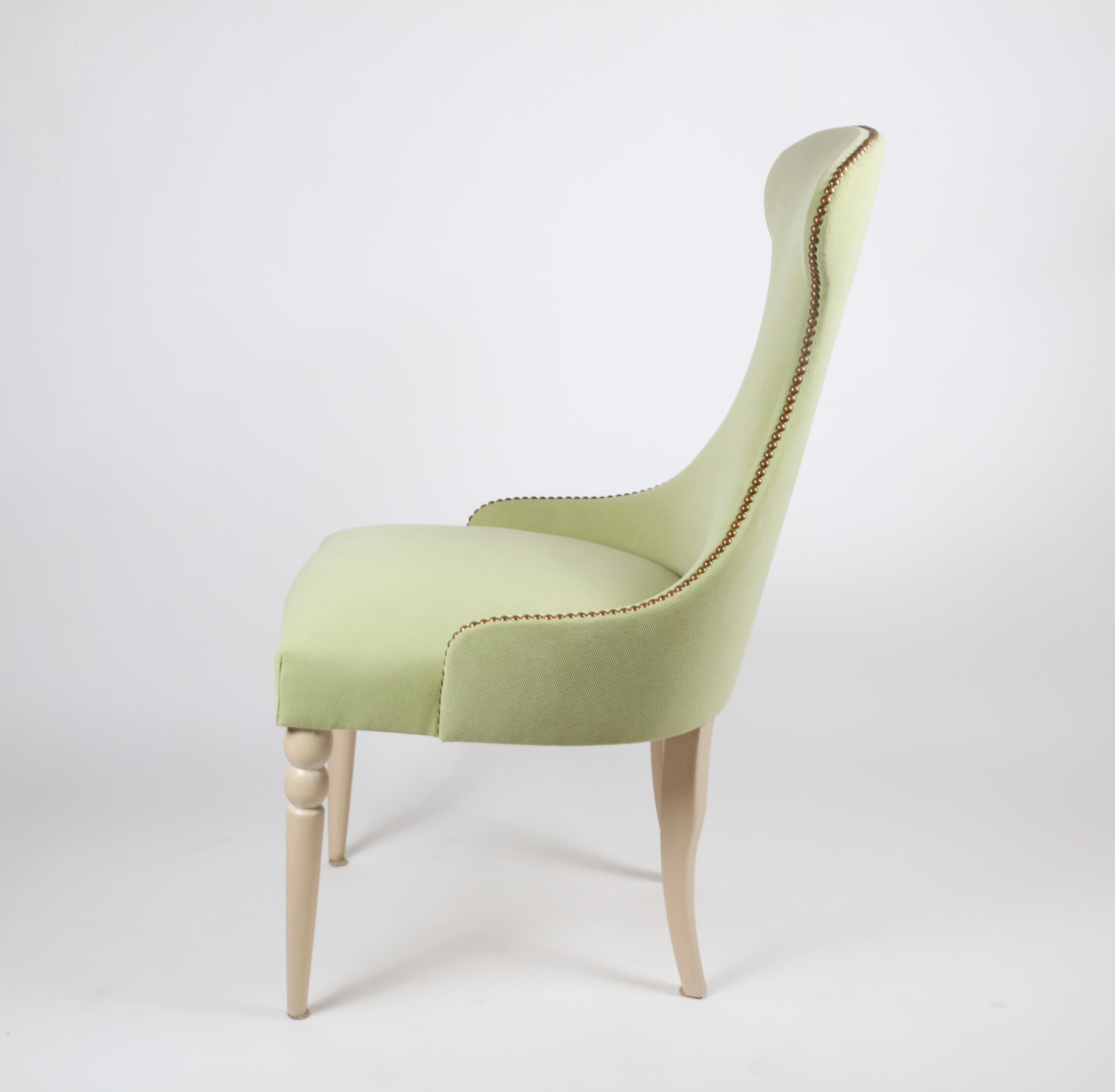 Modern sage green desk chair

Measures: 39