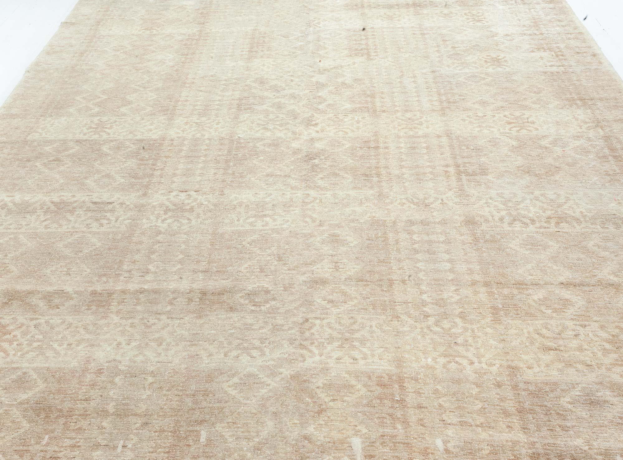 Alfombra moderna geométrica Samarcanda hecha a mano por Doris Leslie Blau Moderno en venta