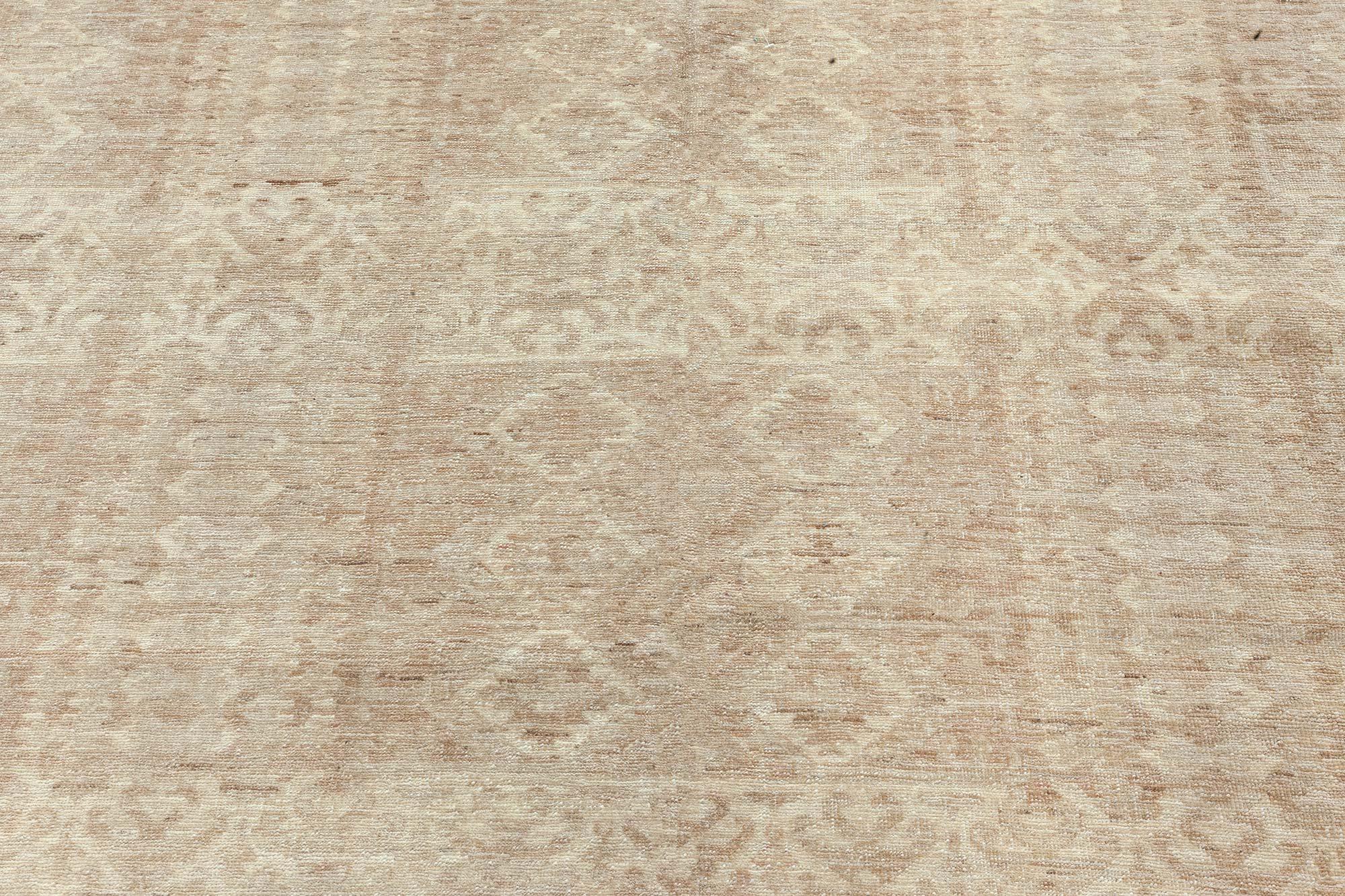 Moderner Samarkand Geometrischer handgefertigter Teppich von Doris Leslie Blau (Handgeknüpft) im Angebot