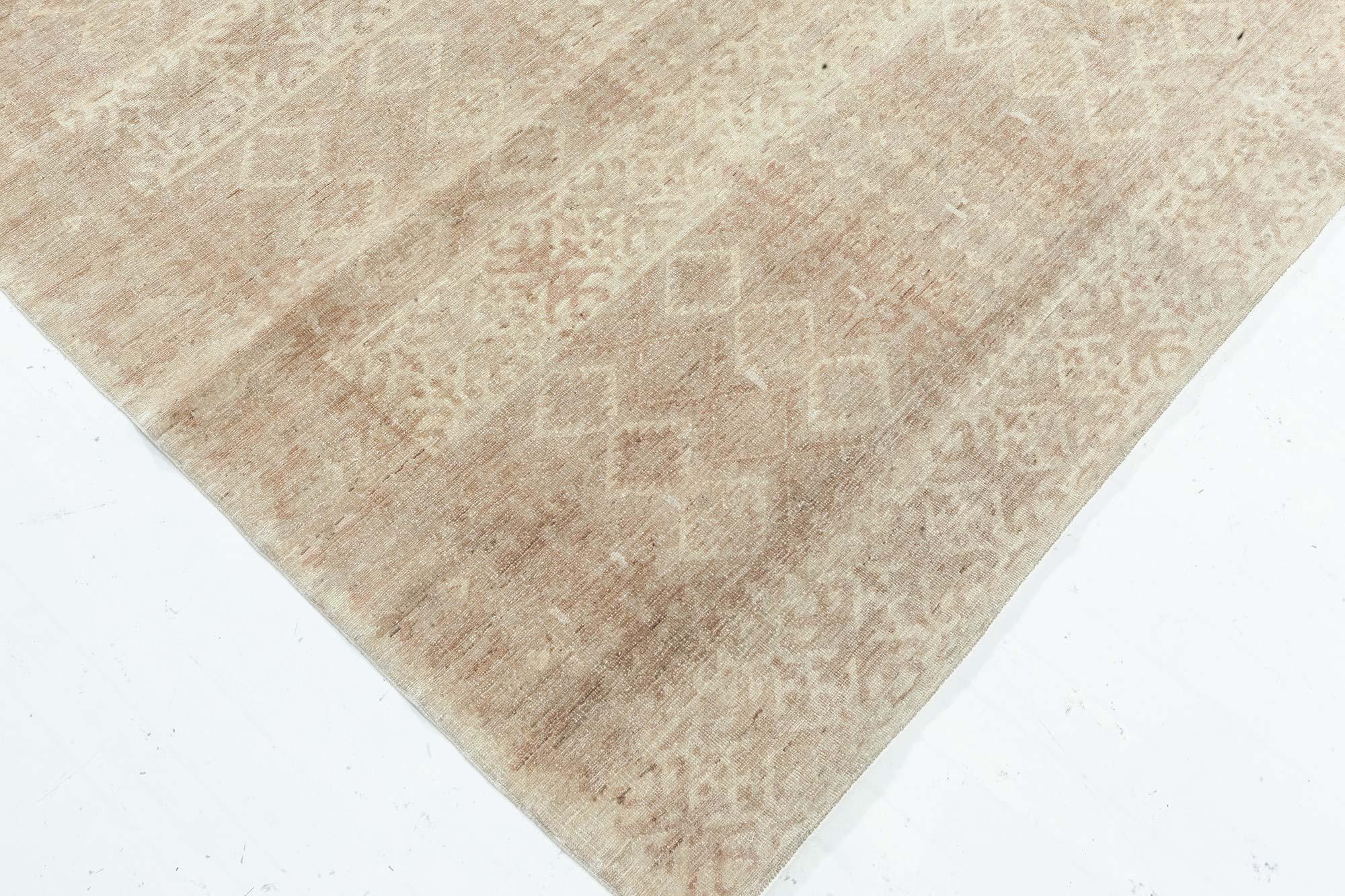 Moderner Samarkand Geometrischer handgefertigter Teppich von Doris Leslie Blau im Zustand „Neu“ im Angebot in New York, NY