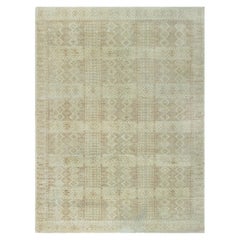 Moderner Samarkand Geometrischer handgefertigter Teppich von Doris Leslie Blau
