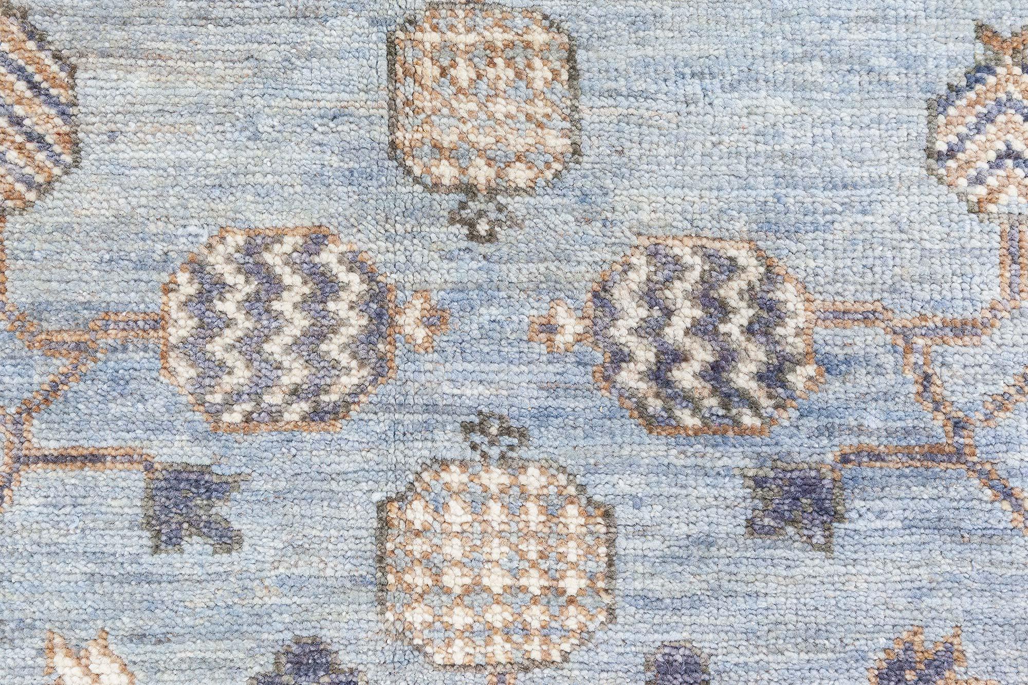 Noué à la main Tapis moderne Samarkand de Doris Leslie Blau en vente