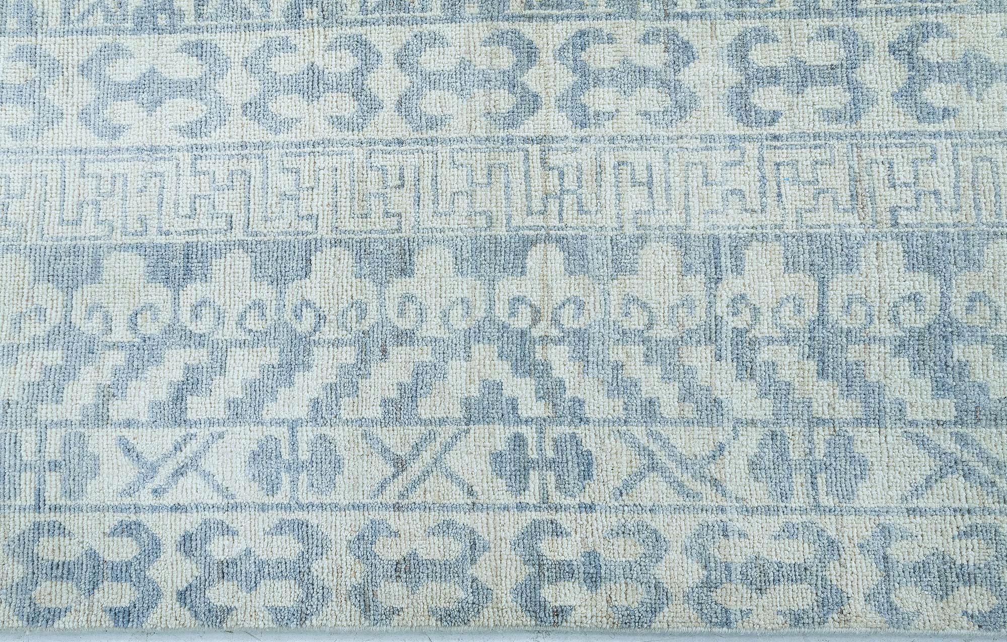 Moderner Samarkand-Teppich von Doris Leslie Blau (Handgeknüpft) im Angebot