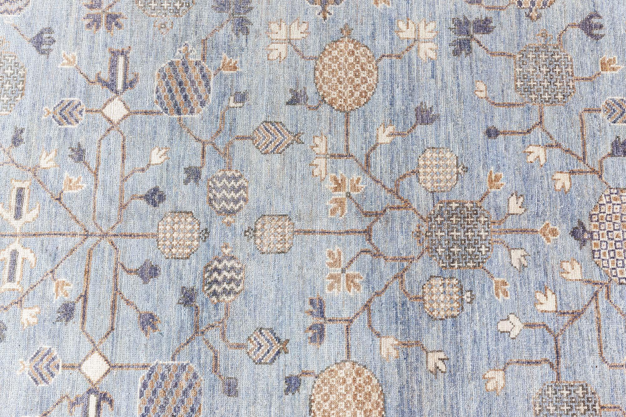 Laine Tapis moderne Samarkand de Doris Leslie Blau en vente