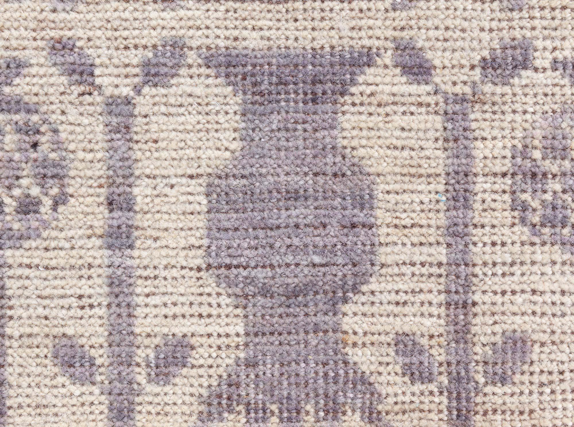 Moderner Samarkand-Teppich Doris Leslie Blau (Handgeknüpft) im Angebot