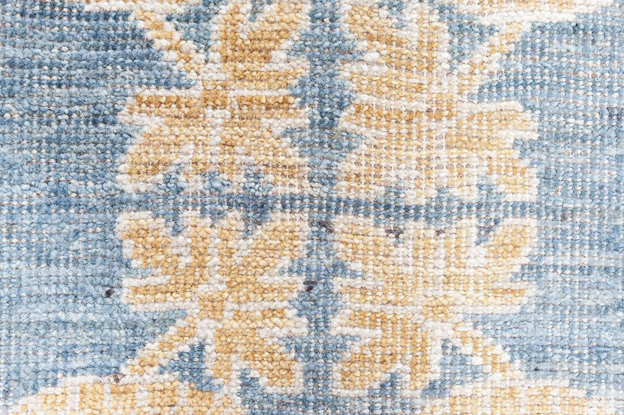 Moderner Samarkand-Teppich Doris Leslie Blau (21. Jahrhundert und zeitgenössisch) im Angebot
