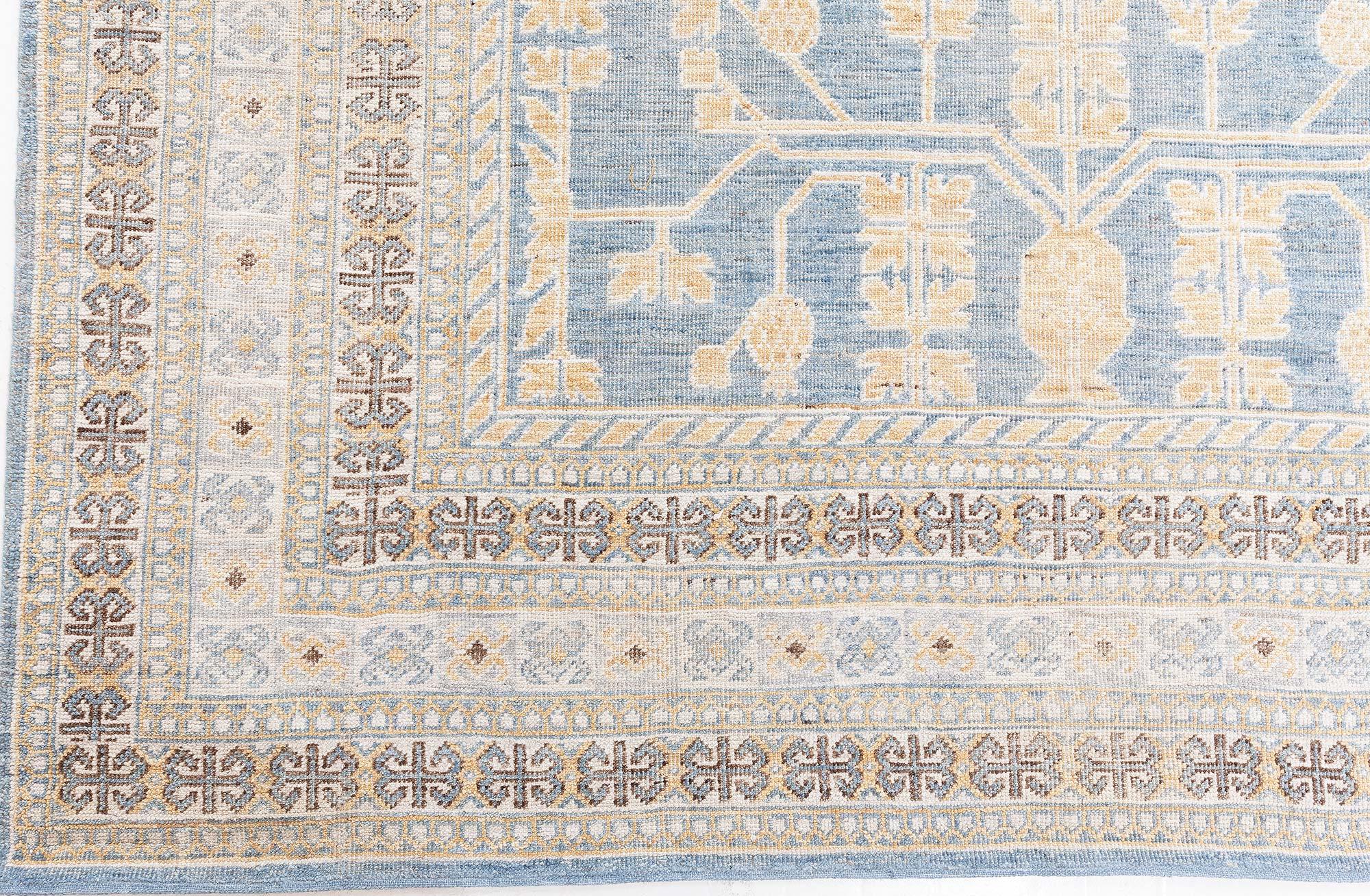 Moderner Samarkand-Teppich Doris Leslie Blau im Angebot 2
