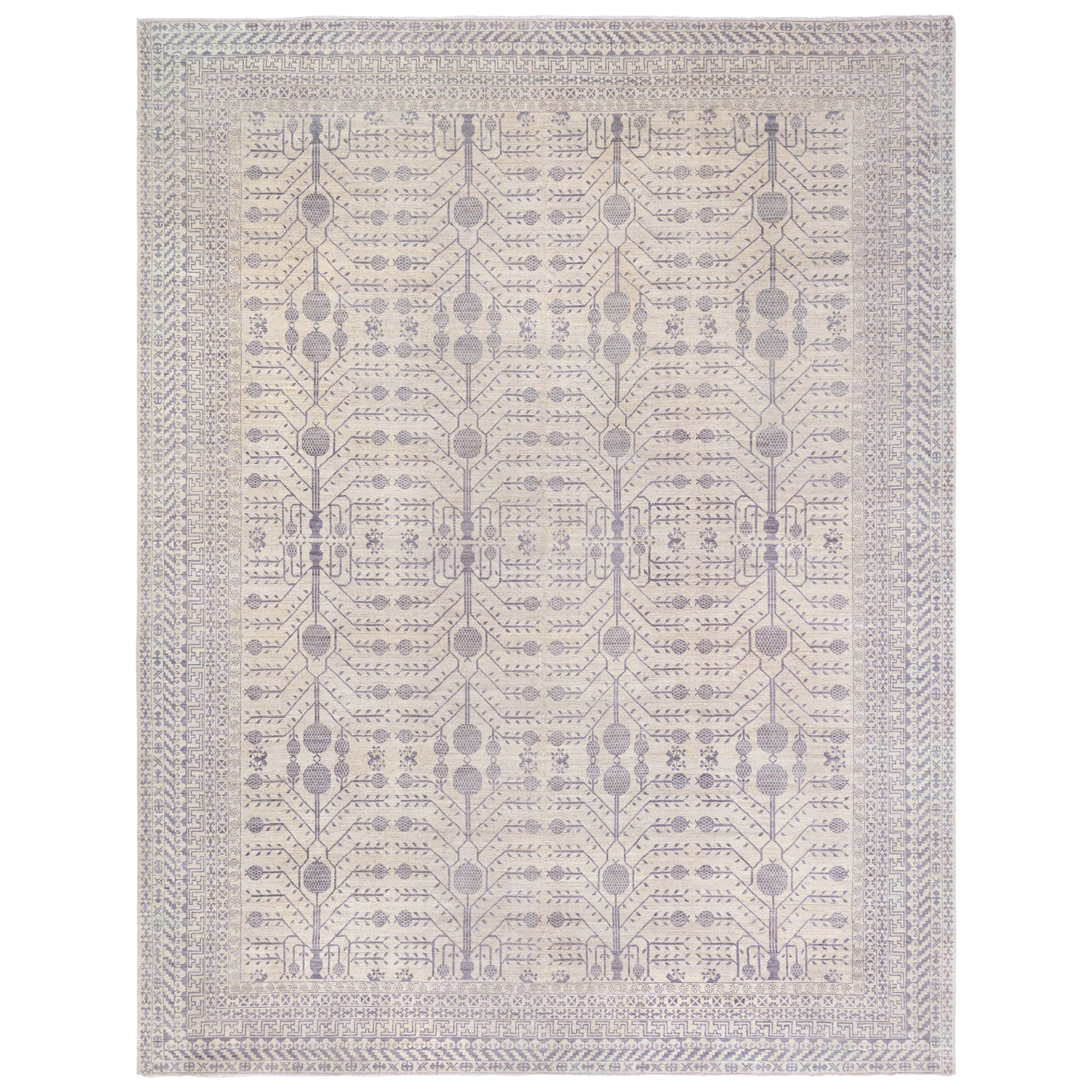 Moderner Samarkand-Teppich Doris Leslie Blau