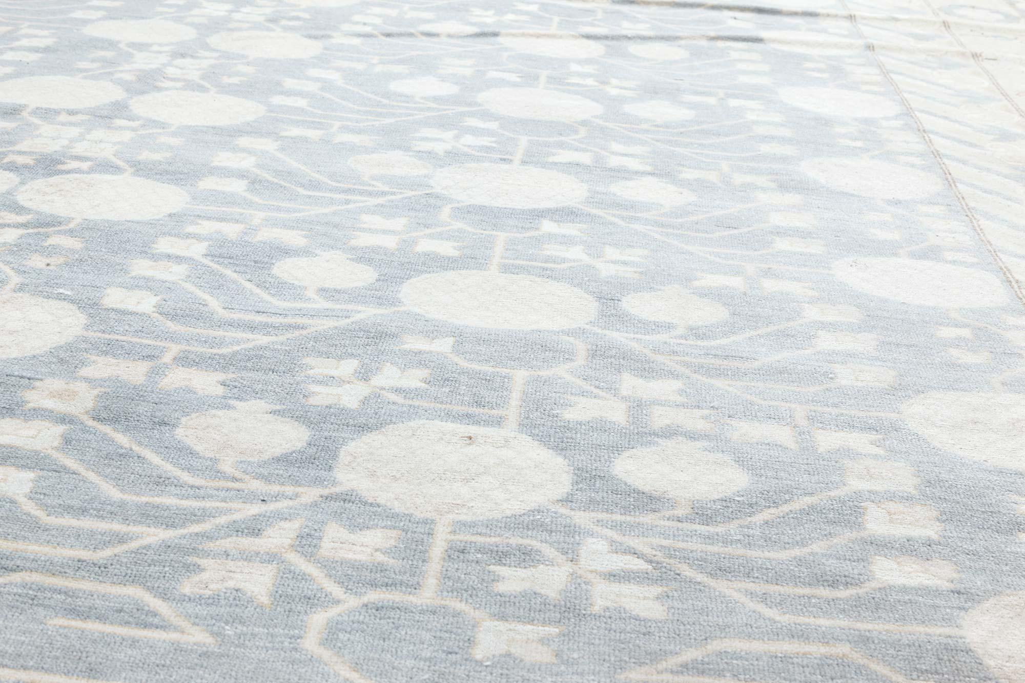 Moderner handgefertigter Teppich im Samarkand-Stil von Doris Leslie Blau (Handgeknüpft) im Angebot