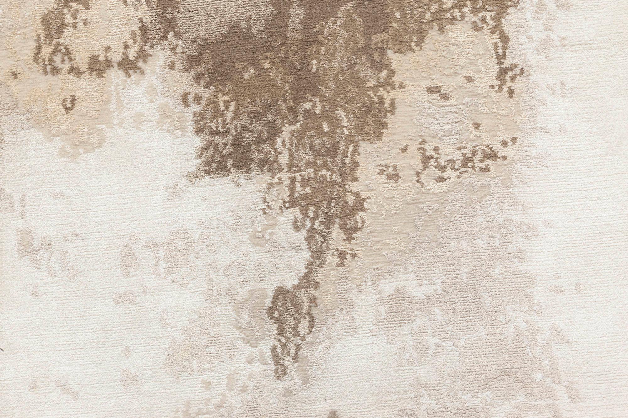 Moderner Sandstorm Teppich aus handgesponnener Wolle und Seide von Doris Leslie Blau
Größe: 13'0