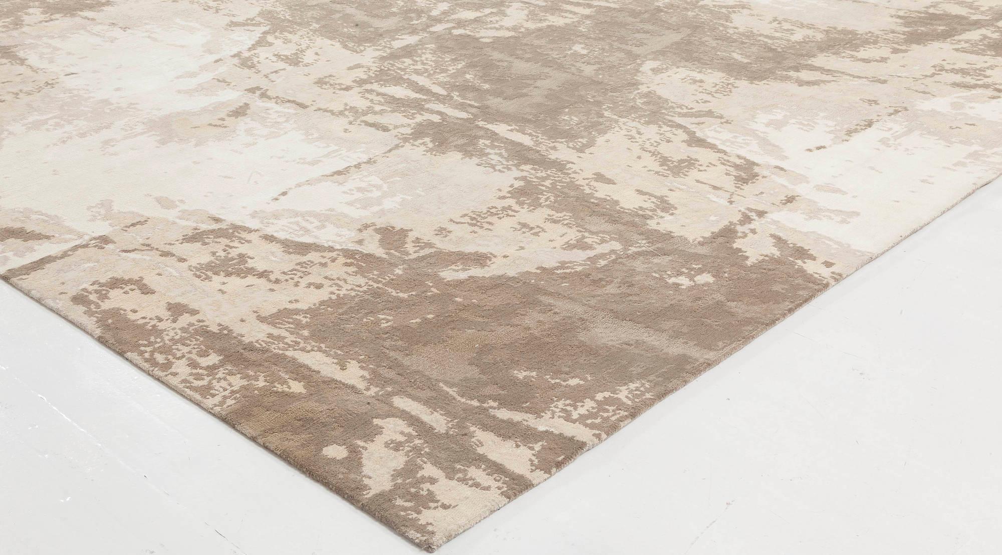 Moderner Sandstorm Teppich aus handgesponnener Wolle und Seide von Doris Leslie Blau im Zustand „Neu“ im Angebot in New York, NY