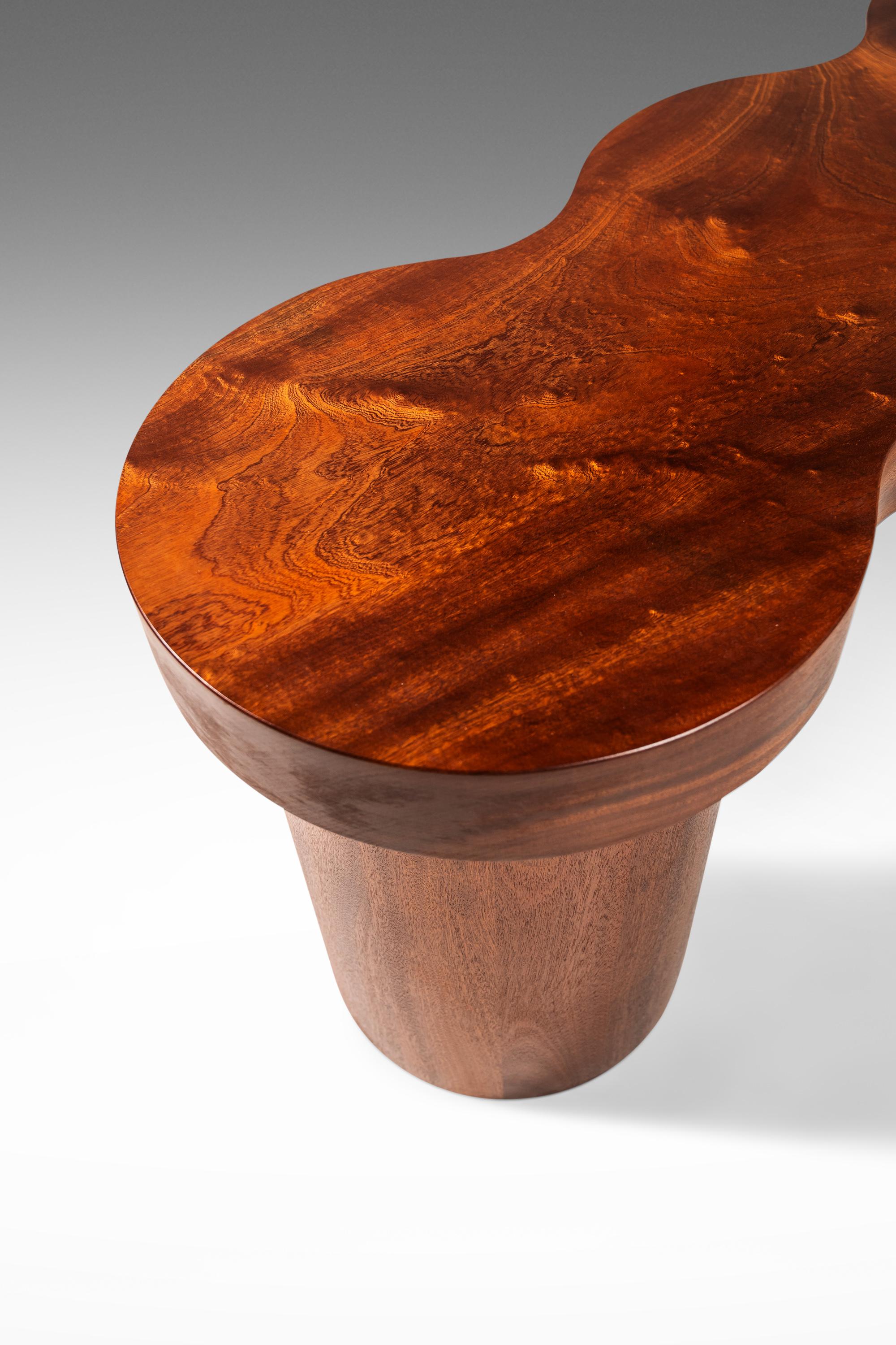Banco moderno de caoba sapeli de Mark Leblanc, Mark Leblanc Studios, EE.UU., c. 2024 en venta 9