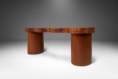 Modern Sapele Mahogany Bench by Mark Leblanc, Mark Leblanc Studios, USA, c. 2024