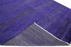 Modern Savannah Purple Handmade Oversize Wool Rug