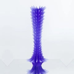 Modern Scale Model Cast Resin in Purple Sculpture "Pearl" by Karen Atta