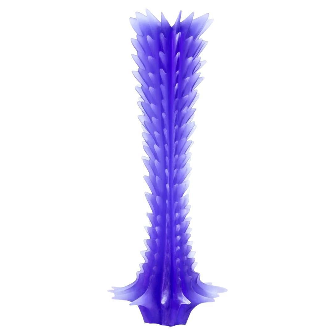Modern Scale Model Cast Resin in Purple Sculpture "Pearl" by Karen Atta