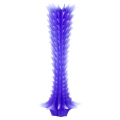 Modern Scale Model Cast Resin in Purple Sculpture "Pearl" by Karen Atta