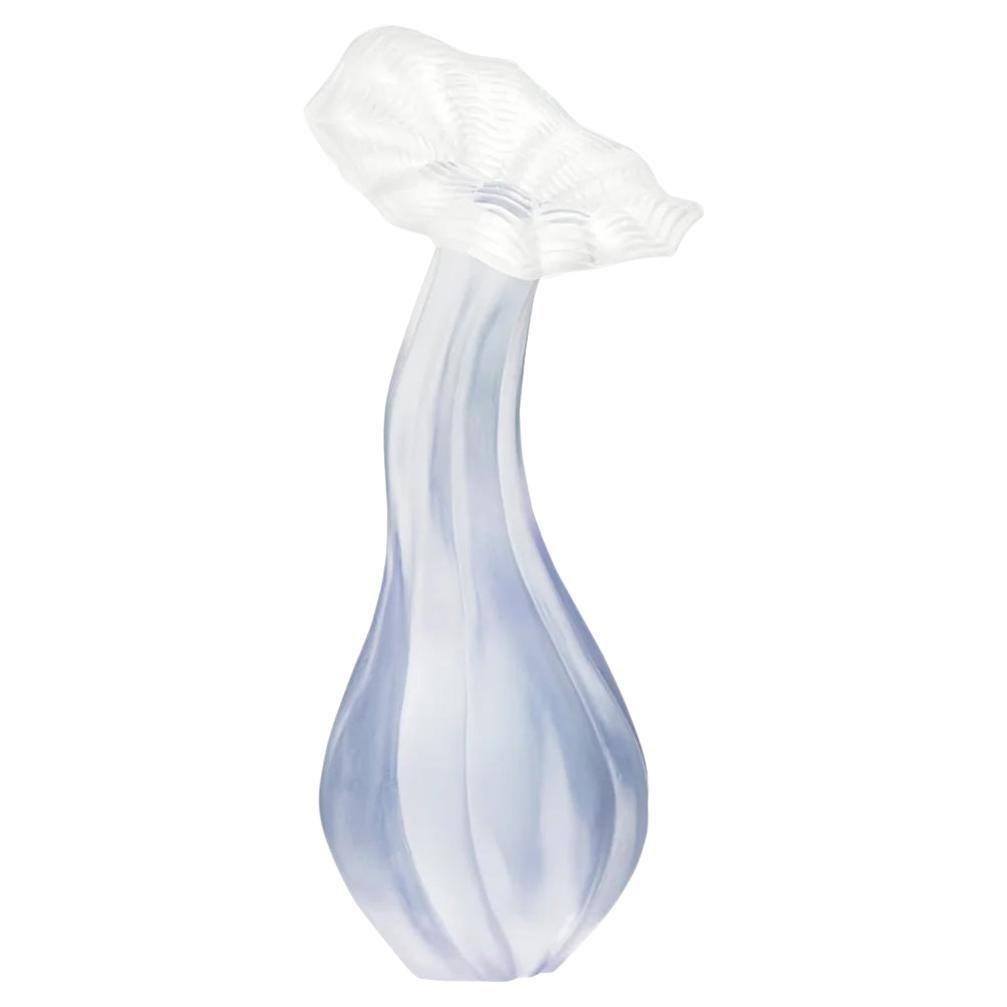 Modern Scale Model Cast Resin Sculpture in Purple "Wildflower" by Karen Atta