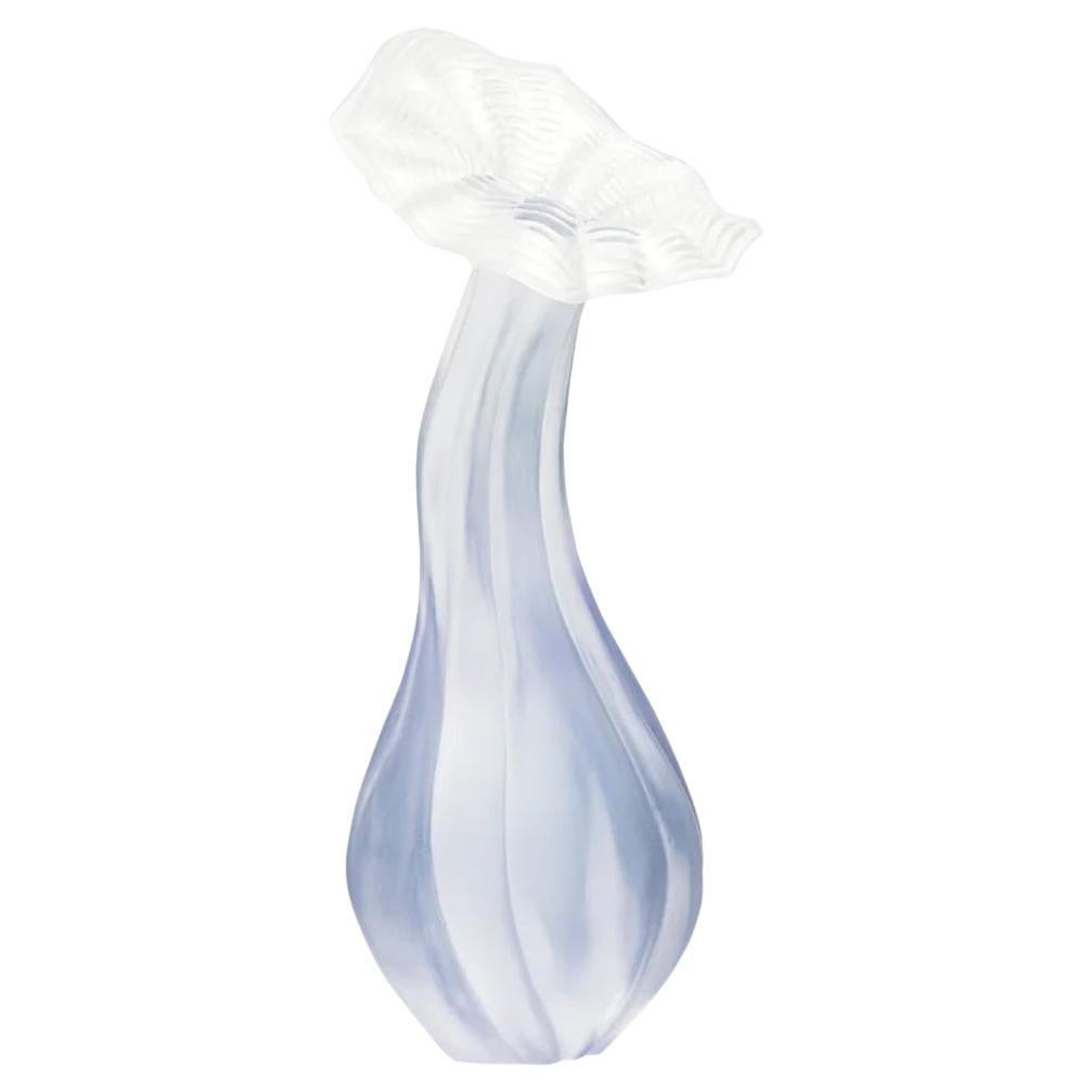 Modern Scale Model Cast Resin Sculpture in Purple "Wildflower" by Karen Atta