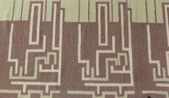Modern Scandinavian Art Deco Flat Weave Wool Rug by Doris Leslie Blau