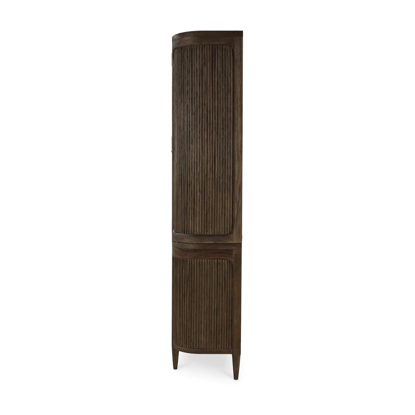 Indonesian Modern Scandinavian Bookcase For Sale